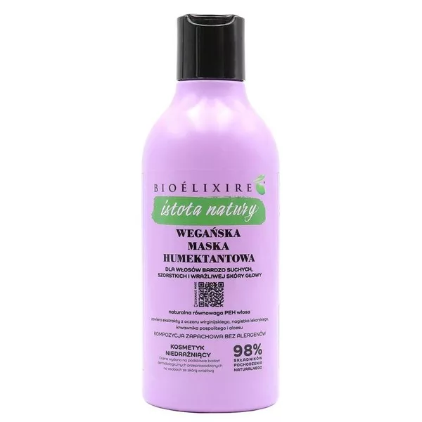 Bioelixire Istota Natury, wegańska maska humektantowa, 400ml