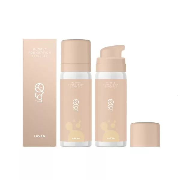 Lovro Bubble Foundation podkład o napowietrzonej rozświetlającej formule 02 Vanilla 50ml