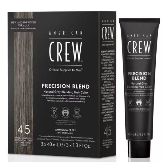 American Crew, Precision Blend, odsiwiacz dla mężczyzn, 4|5, średni naturalny