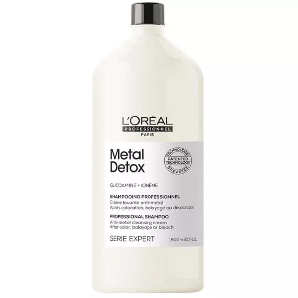 Loreal Metal Detox, szampon po koloryzacji oraz dekoloryzacji z glikoaminą, 1500ml