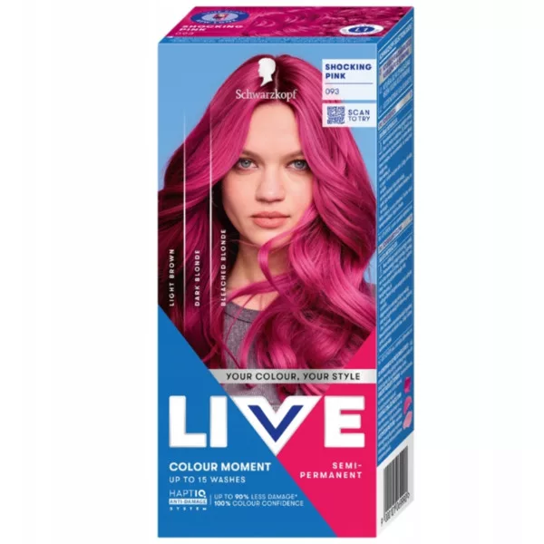 Schwarzkopf Live Ultra Brights or Pastel farba do włosów 093 Szokujący Róż