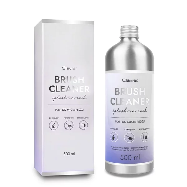 Clavier Brush Cleaner płyn do mycia pędzli 500ml