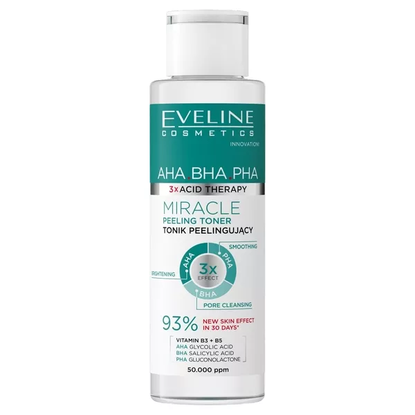 Eveline Cosmetics 3 x Acid Therapy tonik peelingujący 110ml