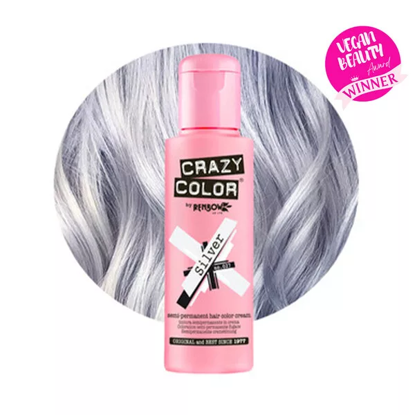 Crazy Color, toner odżywczy do włosów, Silver - srebrny, nr 027, 100ml