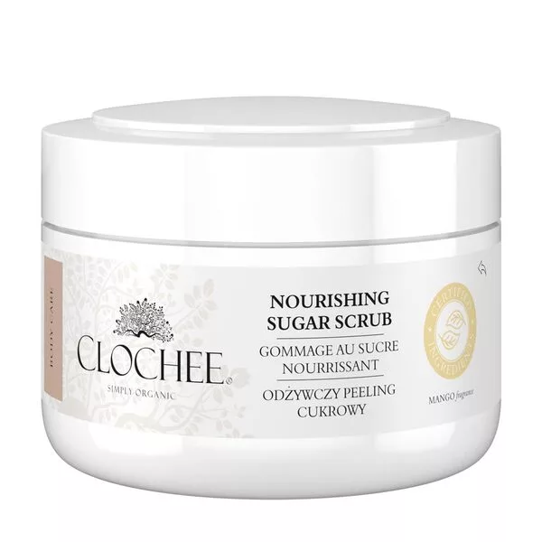 Clochee, odżywczy peeling cukrowy o zapachu mango, 250ml
