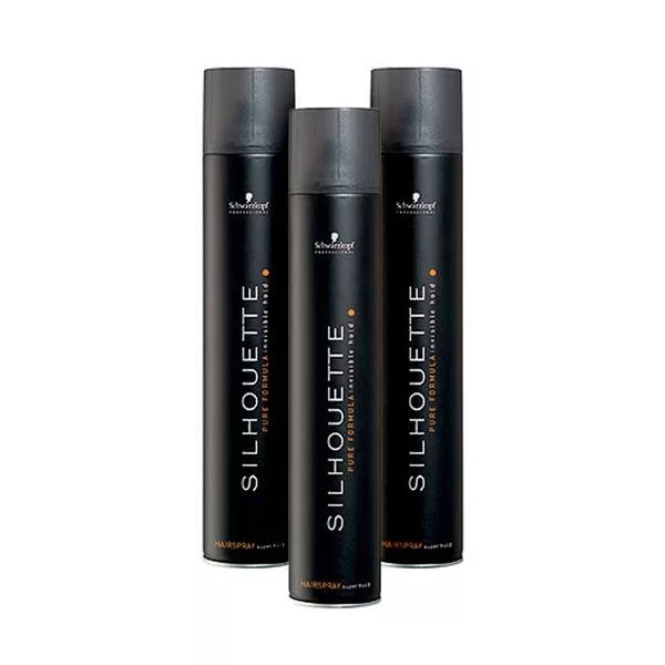 Schwarzkopf Silhouette, bardzo mocno utrwalający lakier do włosów, wielopak, 3x500ml