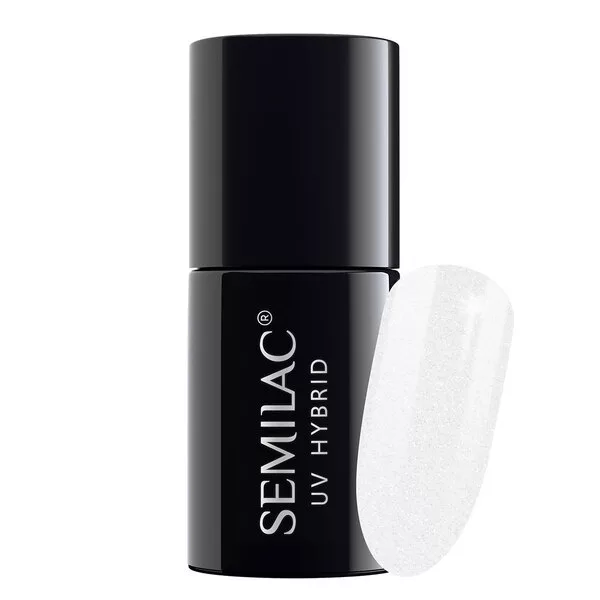 Semilac, lakier hybrydowy, 7ml, 091 Glitter Milk
