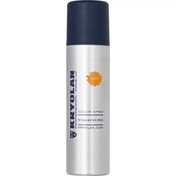Kryolan, koloryzujący spray do włosów, 150ml, D331 - ORANGE