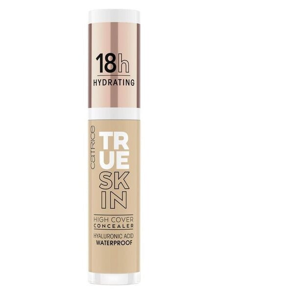 Catrice True Skin High Cover, nawilżający korektor mocno kryjący, Warm Olive 039, 4,5ml