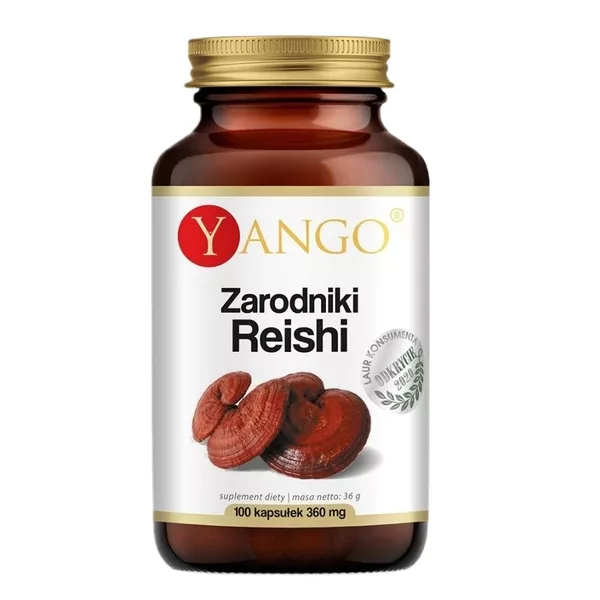 Yango Zarodniki Reishi suplement diety 100 kapsułek