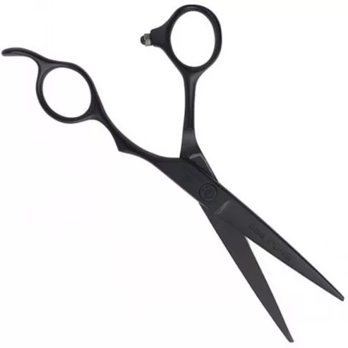 Olivia Garden Silkcut Pro Black Matt, nożyczki fryzjerskie dla leworęcznych, 5.75"