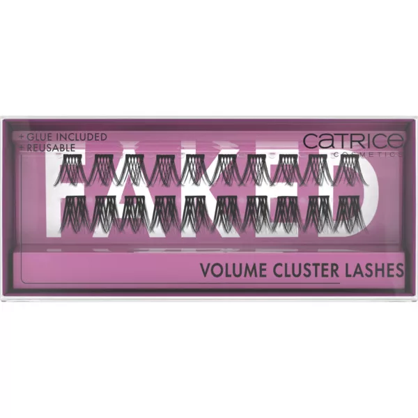 Catrice Faked Volume Cluster Lashes, sztuczne rzęsy z klejem, 20szt