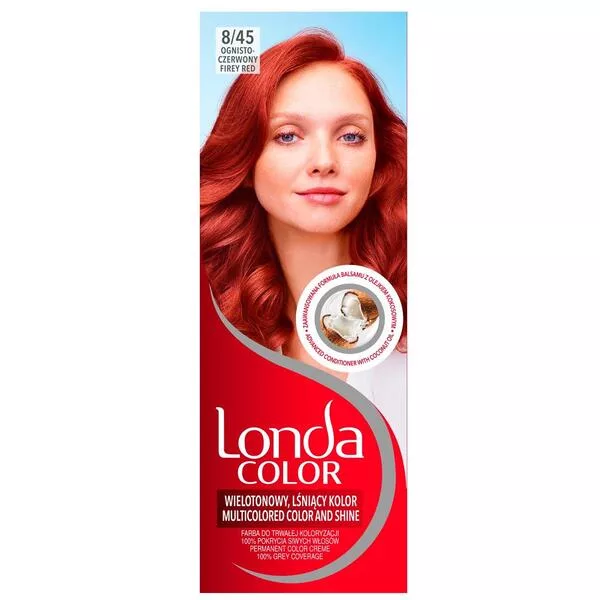 Londa Color, Farba do włosów ognisto-czerwony 8/45