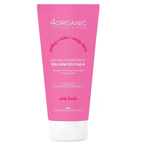 4organic Naturalny odżywczy balsam do ciała Pink Fruits 150ml