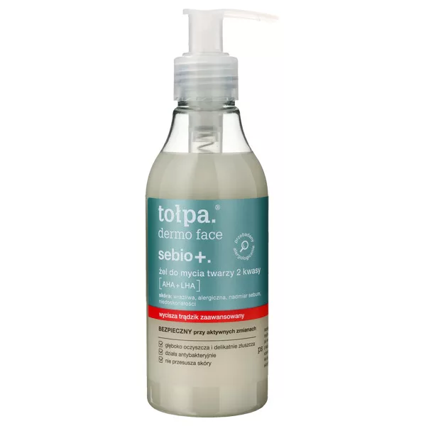 Tołpa Dermo Face Sebio+ Power, żel-pasta do mycia twarzy 3 kolory, 100ml