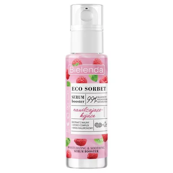 Bielenda Eco Sorbet Malina - Serum Booster - Nawilżająco-kojące, 30ml