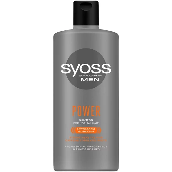 Syoss, Men Power Shampoo szampon do włosów normalnych 440ml
