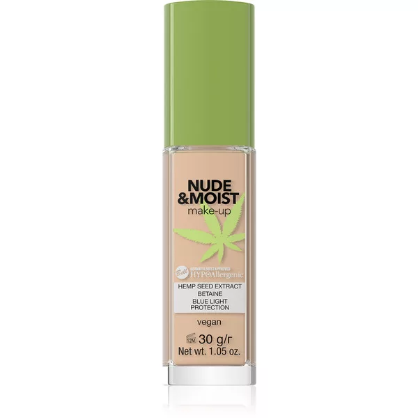Bell HYPO Nude&Moist Make-Up, podkład do twarzy nawilżająco-odżywczy, 03, 30g
