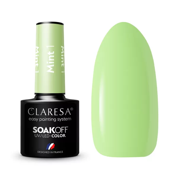 Claresa, Lakier hybrydowy, MINT 1, 5g