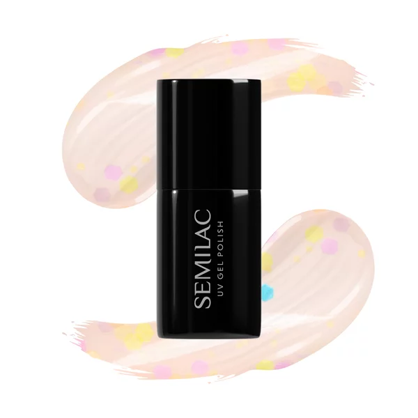 Semilac x Margaret, lakier hybrydowy, 930 Sunny Dots, 7ml