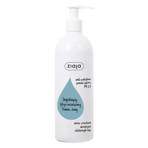 Ziaja De-makijaż, łagodzący płyn micelarny, 390ml
