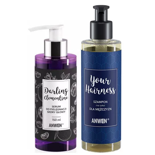 Anwen, zestaw przeciwłupieżowy, szampon + serum, wcierka