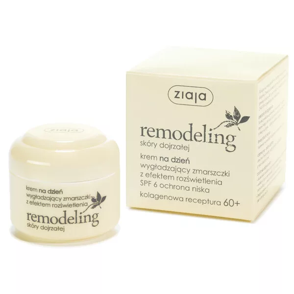 Ziaja Remodeling 60+, wygładzający krem na dzień, 50ml
