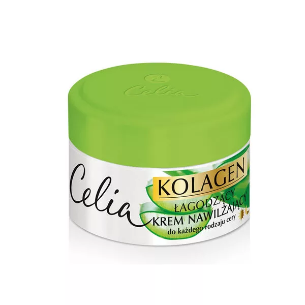 Celia Kolagen łagodzący krem nawilżający do twarzy z aloesem 50ml