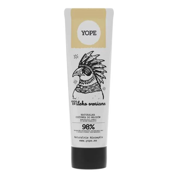 Yope, odżywka do włosów normalnych Mleko Owsiane, 170ml