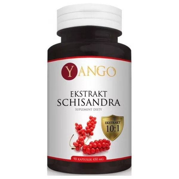 Yango Schisandra Ekstrakt 450mg suplement diety 90 kapsułek