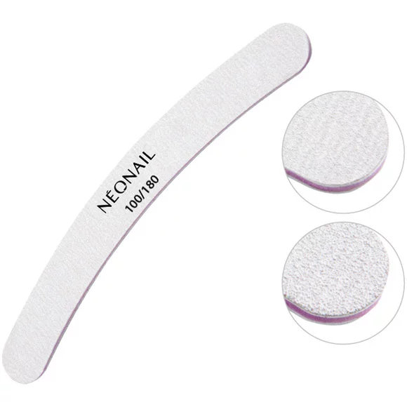 NeoNail, pilnik szary banan 100/180, ref. 4507