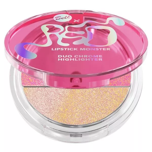 Bell x Red Lipstick Monster, rozświetlacz do twarzy, 001, 5g