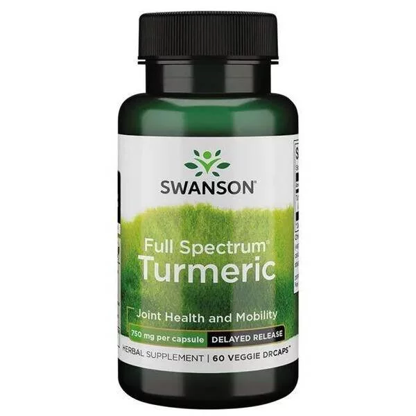 Swanson FS Turmeric - opóźnione wchłan. 750mg 60k