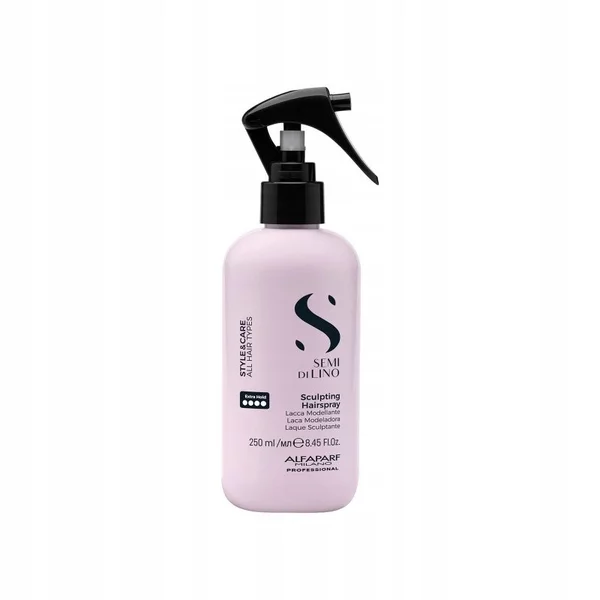 Alfaparf Milano Semi di Lino Style&Care Sculpting Hairspray, lakier do włosów bez gazu, 250ml
