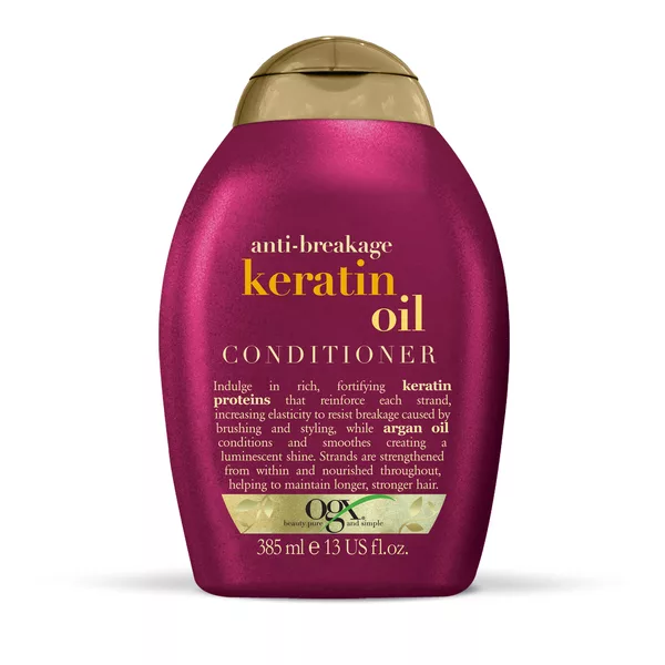 Organix Keratin Oil odżywka z olejkiem keratynowym zapobiegająca łamaniu włosów 385ml