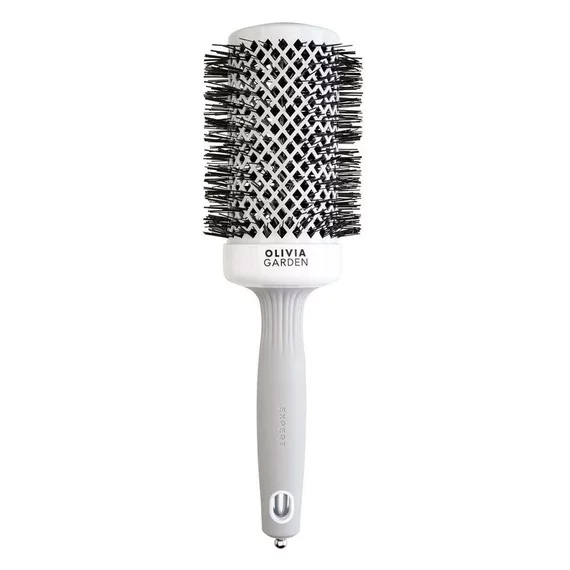 Olivia Garden Expert Blowout Shine, szczotka do modelowania i suszenia włosów, White&Grey 55mm