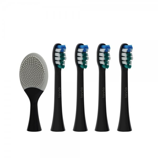 Lovio SonicProtect PRO końcówki do szczoteczki miękkie Czarne LVTB124BK-HS 5szt