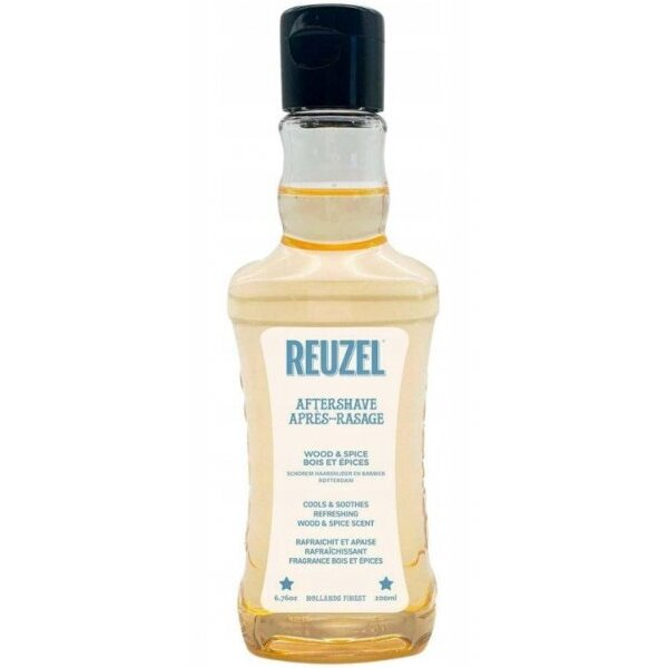 Reuzel Beard Aftershave Wood&Spice, płyn po goleniu z nutami drzewnymi, 200ml