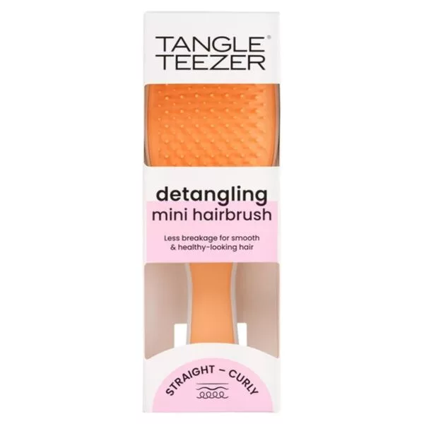 Tangle Teezer Mini ultimate detangler, mini szczotka do rozczesywania, ice blue&sweet orange