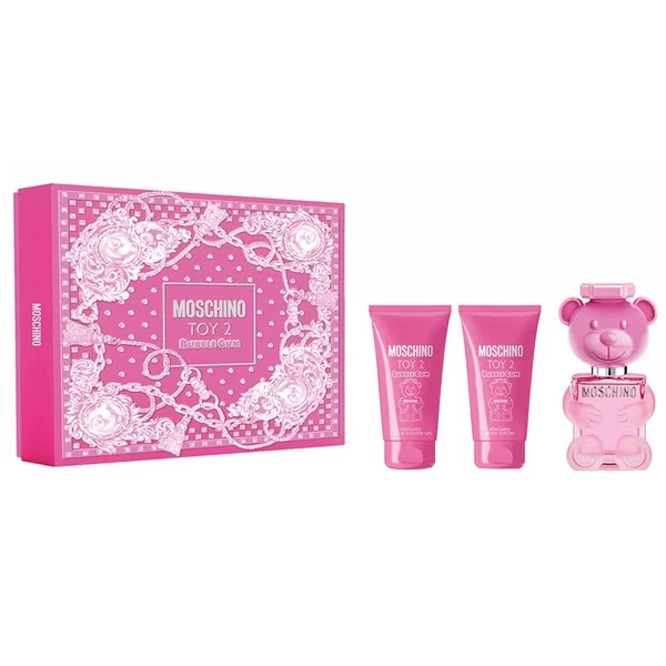 Moschino Toy 2 Bubble Gum zestaw woda toaletowa spray 50ml + żel pod prysznic 50ml + balsam do ciała 50ml (W)