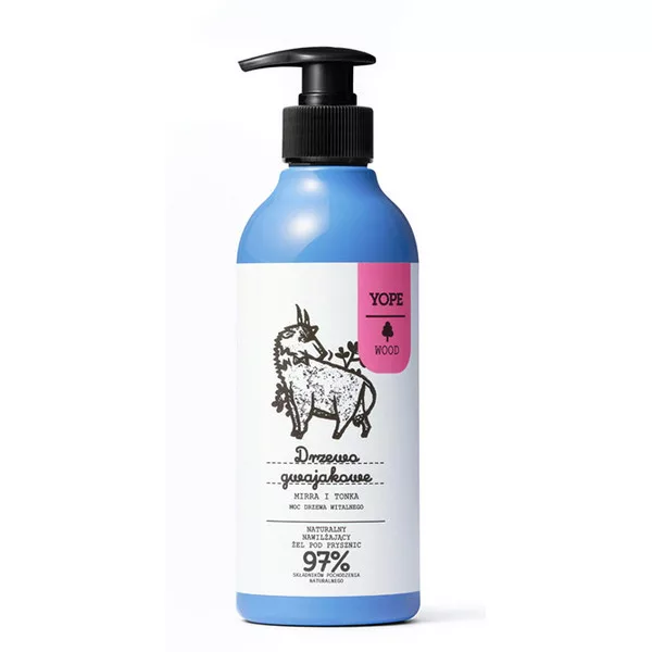 Yope, żel pod prysznic, Drzewo gwajakowe, 400ml
