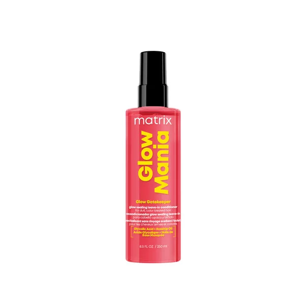 Matrix Glow Mania, odżywka nabłyszczająca bez spłukiwania do włosów koloryzowanych, 250ml
