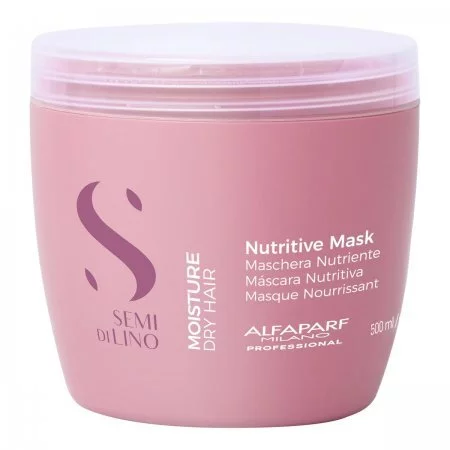 Alfaparf Milano Semi di Lino Moisture, maska nawilżająca do włosów suchych, 500ml