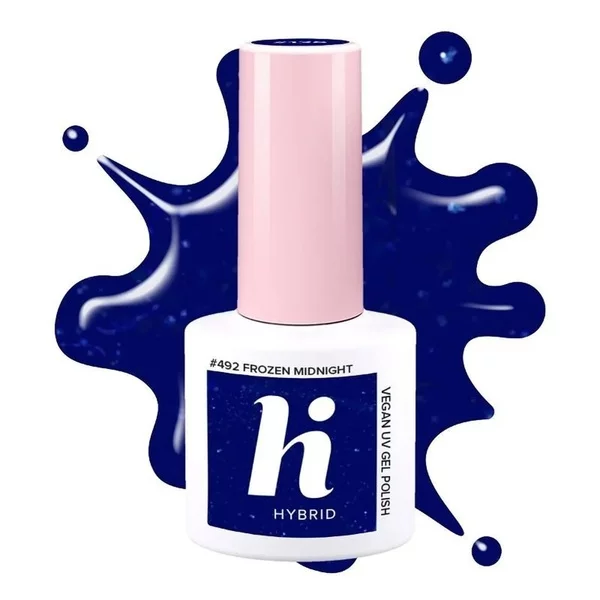 hi hybrid Frosted Fairytale, lakier hybrydowy, #492 Frozen Midnight, 5ml