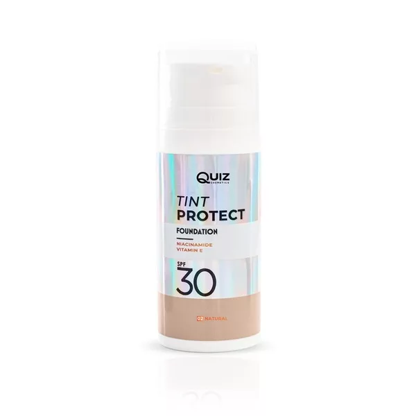 Quiz Cosmetics Tint Protect Foundation SPF30 lekki podkład wzbogacony witaminą E i niacynamidem N°02 Natural 30ml
