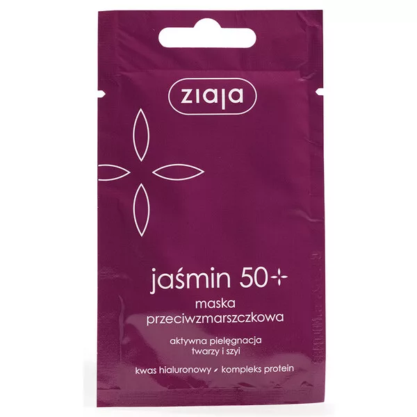 Ziaja Jaśmin, przeciwzmarszczkowa maska do twarzy 50+, 7ml