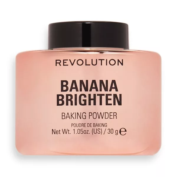 Makeup Revolution Baking Powder rozświetlający sypki puder do twarzy Banana Brighten 30g