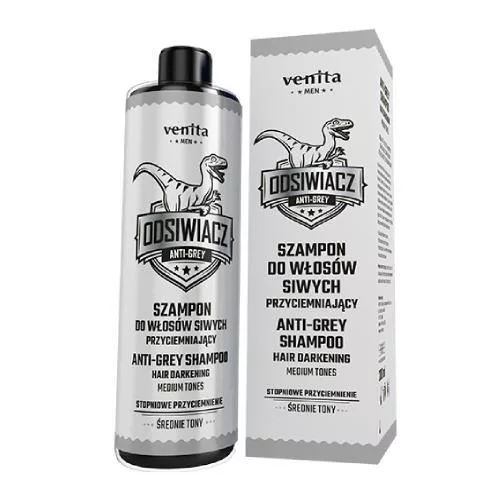 Venita Men szampon do włosów siwych przyciemniający Średnie Tony 200ml