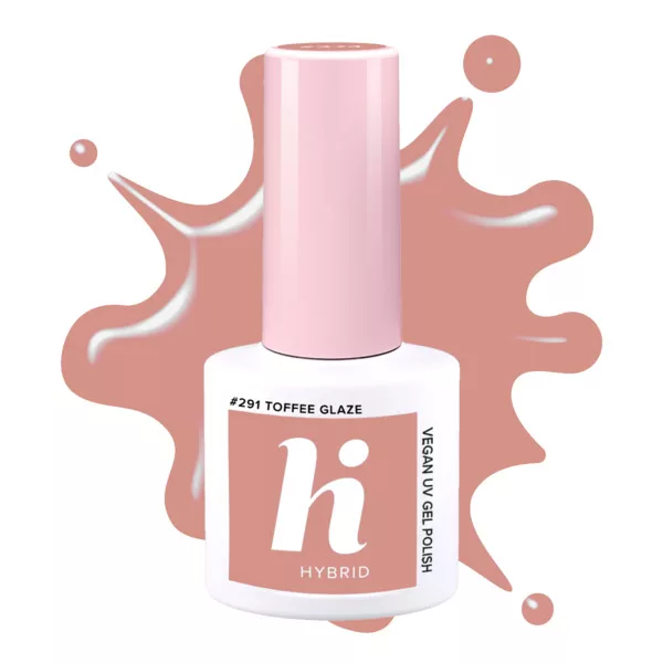 hi hybrid Brownie Obsession, lakier hybrydowy, #291 Toffee Glaze, 5ml