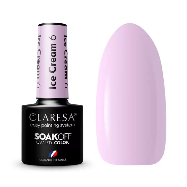 Claresa, Lakier hybrydowy, ICE CREAM 6, 5g